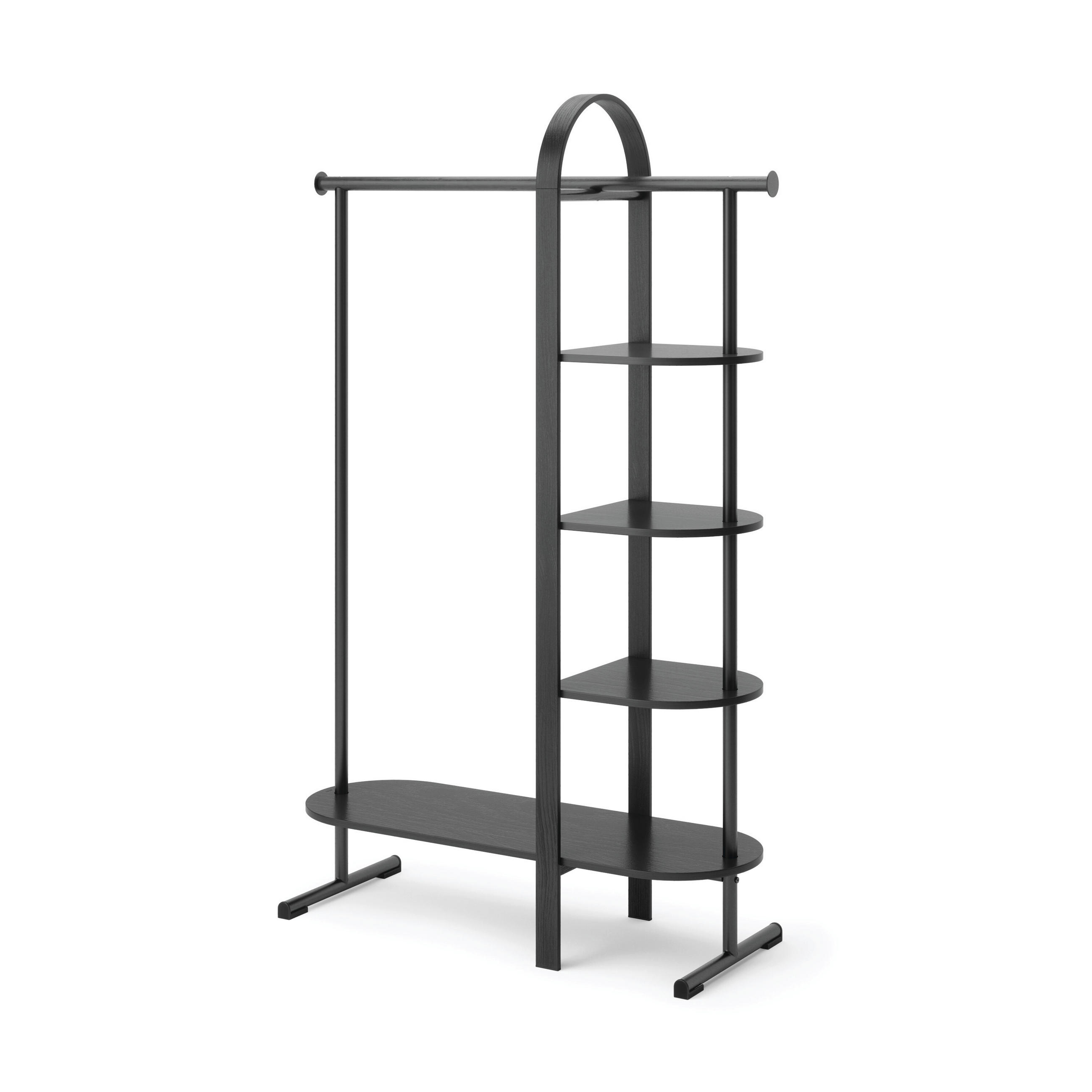 VJEŠALICA SAMOSTOJEĆA crna  drvo, metal   - crna, Konvencionalno, drvo/metal (105,7/167/37,5cm) - Umbra