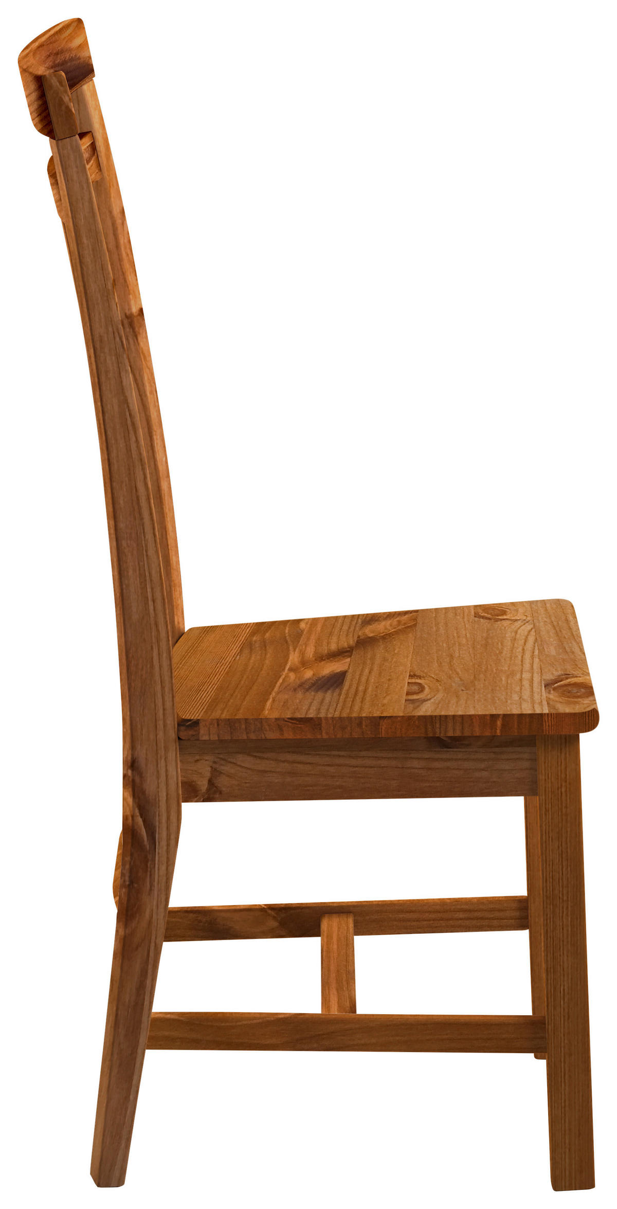 STUHL Bernsteinfarben Kiefer massiv  - Bernsteinfarben, ROMANTIK / LANDHAUS, Holz (46/103/48cm) - Boxxx