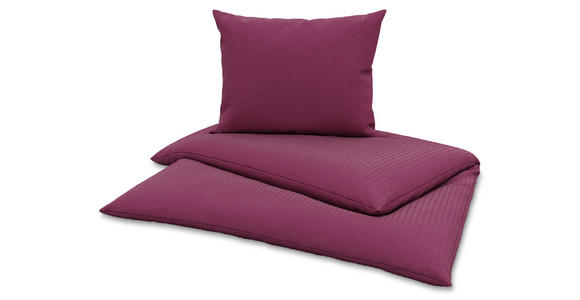 Bettwäsche Milena 140/200cm Beere - Beere, KONVENTIONELL, Textil - Luca Bessoni