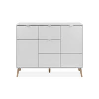 KOMMODE Geneva  in 115/91/40 cm  - Eichefarben/Weiß, Design, Holzwerkstoff/Kunststoff (115/91/40cm) - MID.YOU