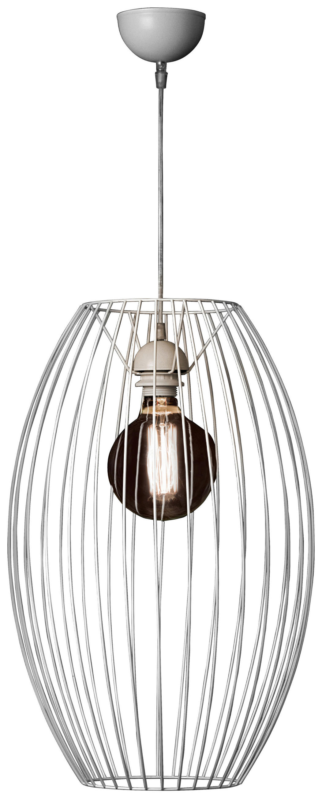 HÄNGELEUCHTE 34/34/55 cm  - Weiß, Basics, Metall (34/34/55cm) - Kayoom