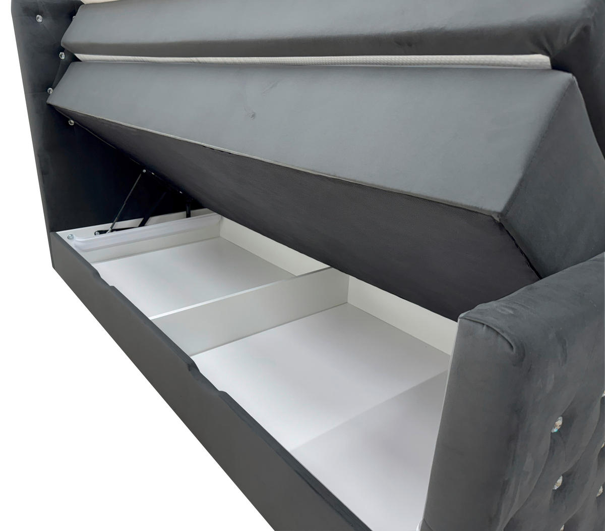 POSTEL BOXSPRING, 140/200 cm, černá - černá, Moderní, textil (140/200cm) - Livetastic