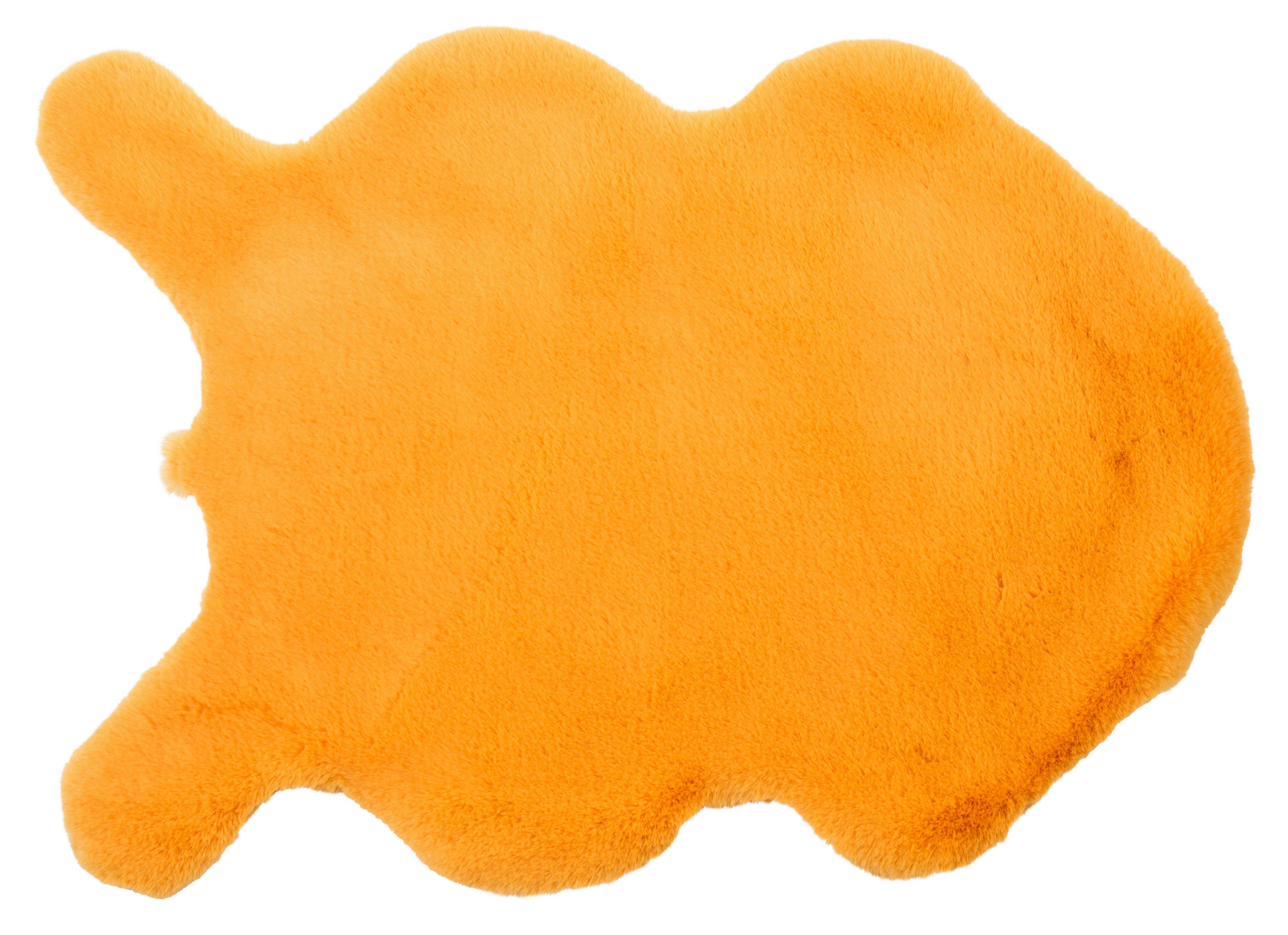 UMĚLÁ KOŽEŠINA, 55/80 cm, oranžová - oranžová, Basics, textil (55/80cm)