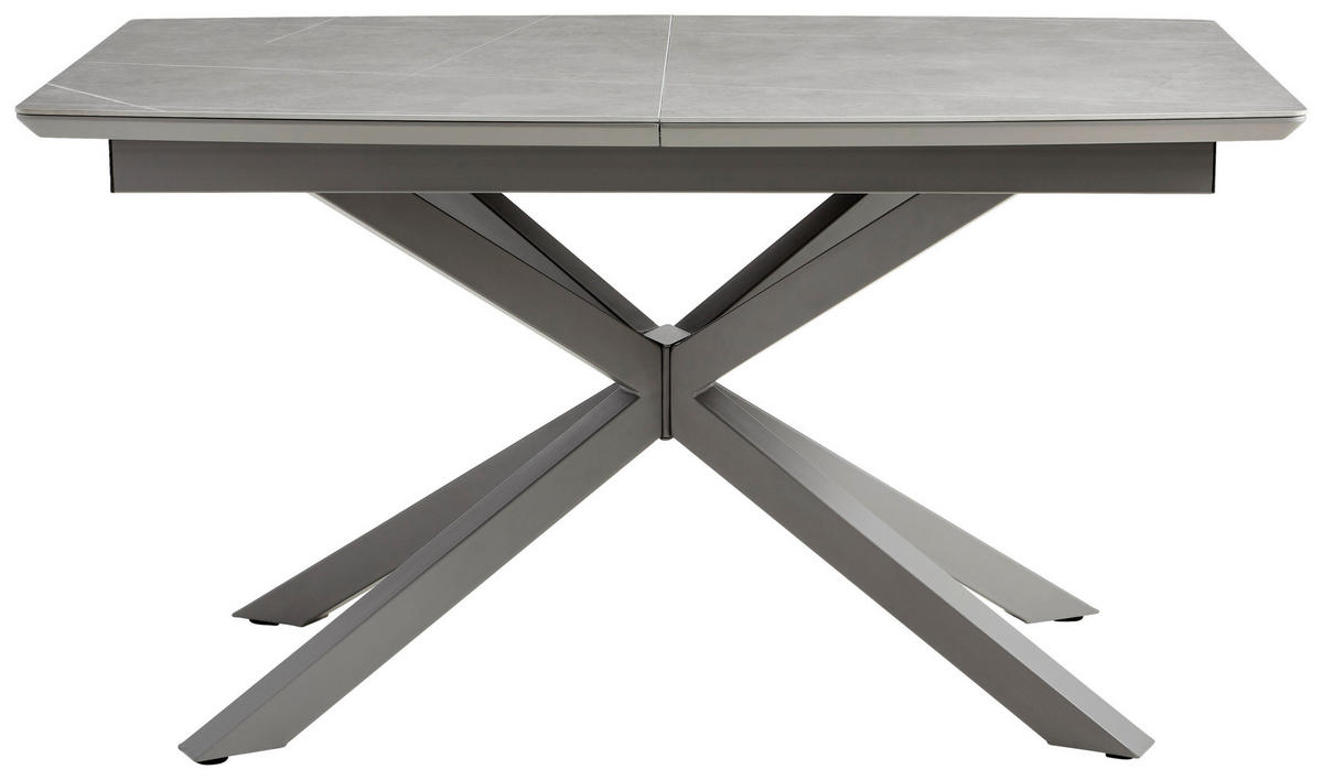 ESSTISCH Grau rechteckig  ausziehbar  - Grau, MODERN, Keramik/Holzwerkstoff (140-190/89/76cm) - MID.YOU