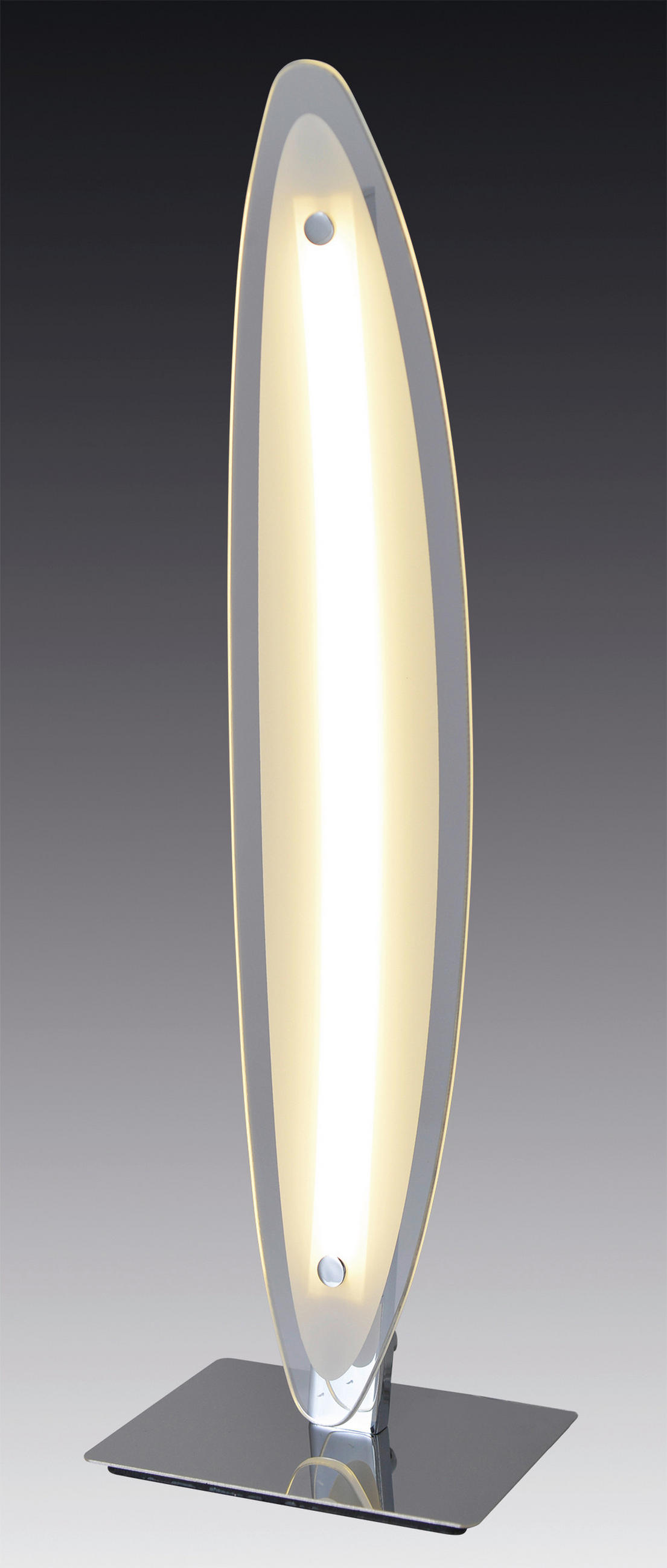 LED-TISCHLEUCHTE   - Chromfarben, Basics, Glas/Metall (43cm) - Näve