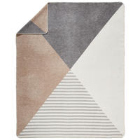 WOHNDECKE Cassano 150/200 cm  - Beige/Grau, Textil (150/200cm) - Novel