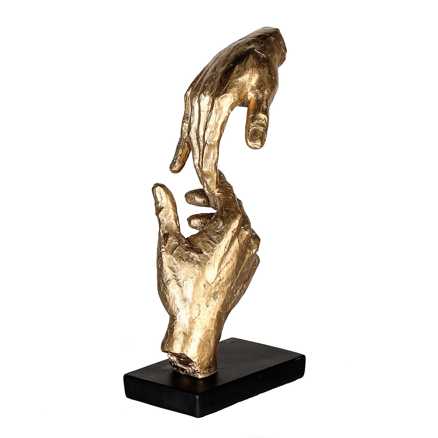 XXXLutz Skulptur Two hands Gold 13.5x29x8 cm