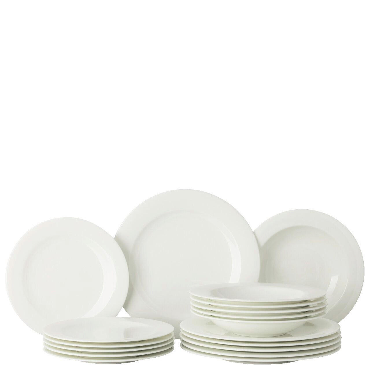 TAFELSERVICE Weiß Sensai - White 18-teilig  - Weiß, KONVENTIONELL, Keramik (28/28/21,5cm) - Thomas