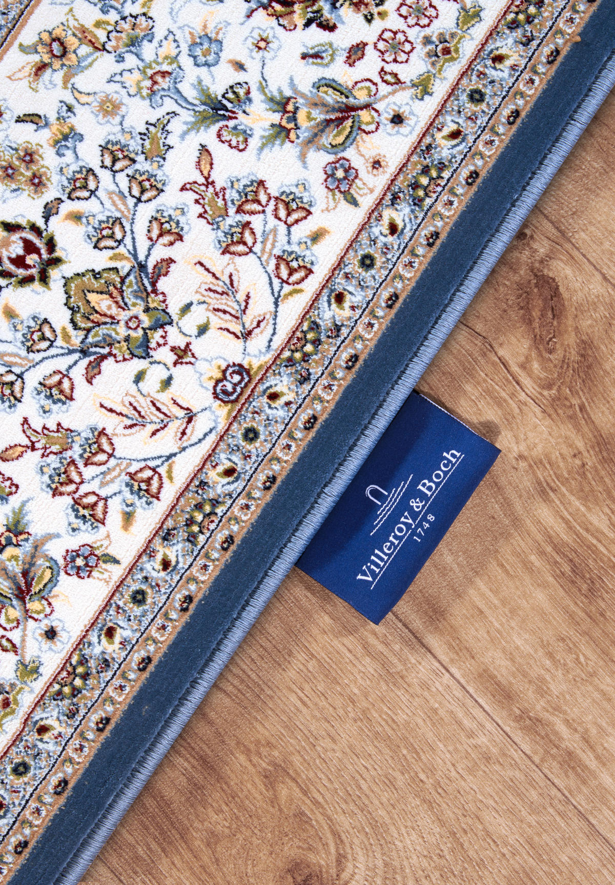 FLACHWEBETEPPICH 128/190 cm Kollektion 1870 Creme, Hellblau  - Creme/Hellblau, Design, Kunststoff/Textil (128/190cm) - Villeroy & Boch