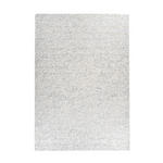 FLACHWEBETEPPICH 120/170 cm Silberfarben, Weiß  - Silberfarben/Weiß, Basics, Leder/Textil (120/170cm) - Novel
