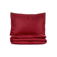 BETTWÄSCHE 2-teilig Elegant - Claret Red Satin  - Multicolor, Basics, Textil (135/200cm) - X-Mas