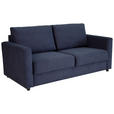 SCHLAFSOFA Webstoff Dunkelblau  - Schwarz/Dunkelblau, KONVENTIONELL, Textil (178/85/90cm) - Xora