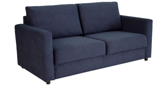 SCHLAFSOFA Webstoff Dunkelblau  - Schwarz/Dunkelblau, KONVENTIONELL, Textil (178/85/90cm) - Xora
