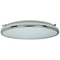 LED-DECKENLEUCHTE white² 33/5,7 cm   - Chromfarben, Basics, Kunststoff/Metall (33/5,7cm)