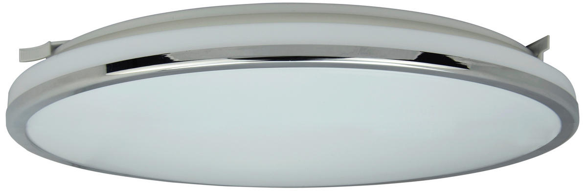 LED-DECKENLEUCHTE white² 33/5,7 cm   - Chromfarben, Basics, Kunststoff/Metall (33/5,7cm)