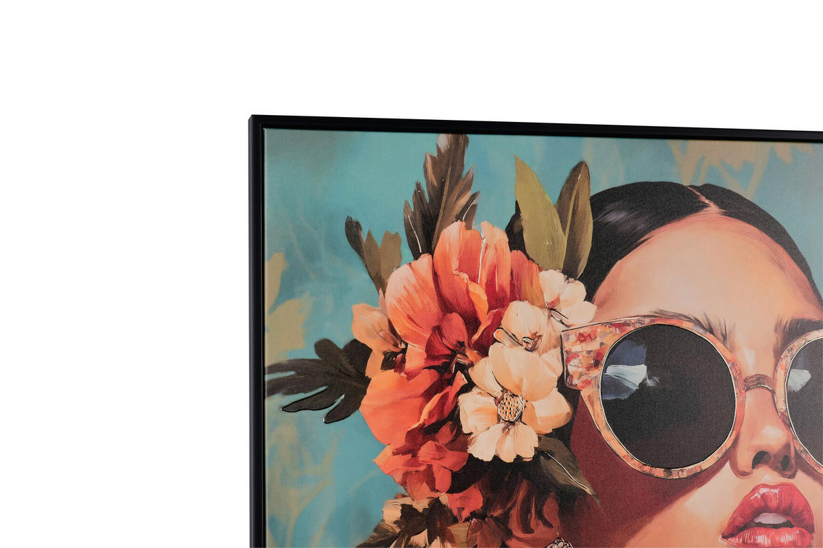 BILD Frauen 80/100 cm  - Multicolor/Schwarz, Design, Kunststoff/Textil (80/100cm)