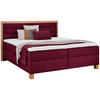 BOXBETT 180/200 cm  in Dunkelrot, Eiche Artisan  - Eiche Artisan/Dunkelrot, KONVENTIONELL, Holz/Holzwerkstoff (180/200cm) - Carryhome