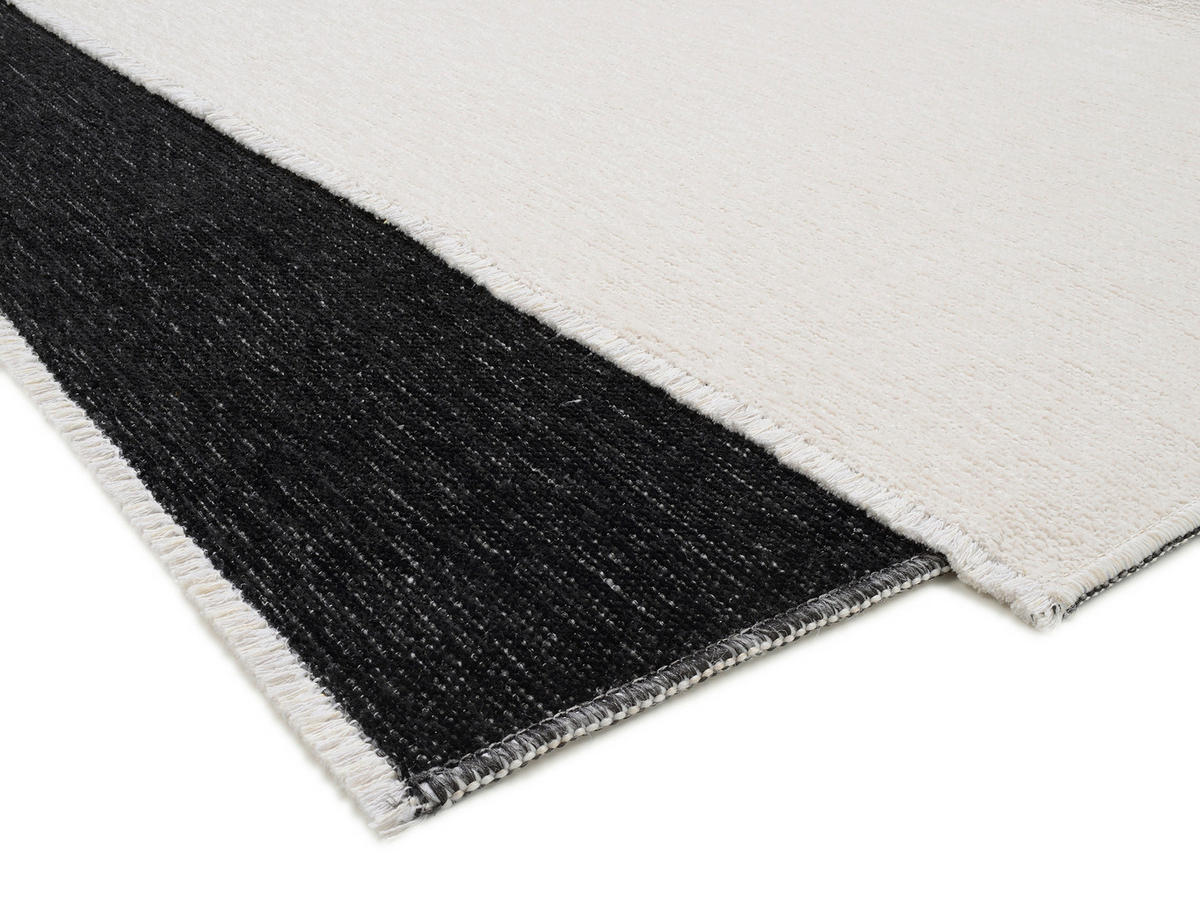 FLACHWEBETEPPICH 160/230 cm Schwarz  - Schwarz, Design, Textil (160/230cm) - Novel