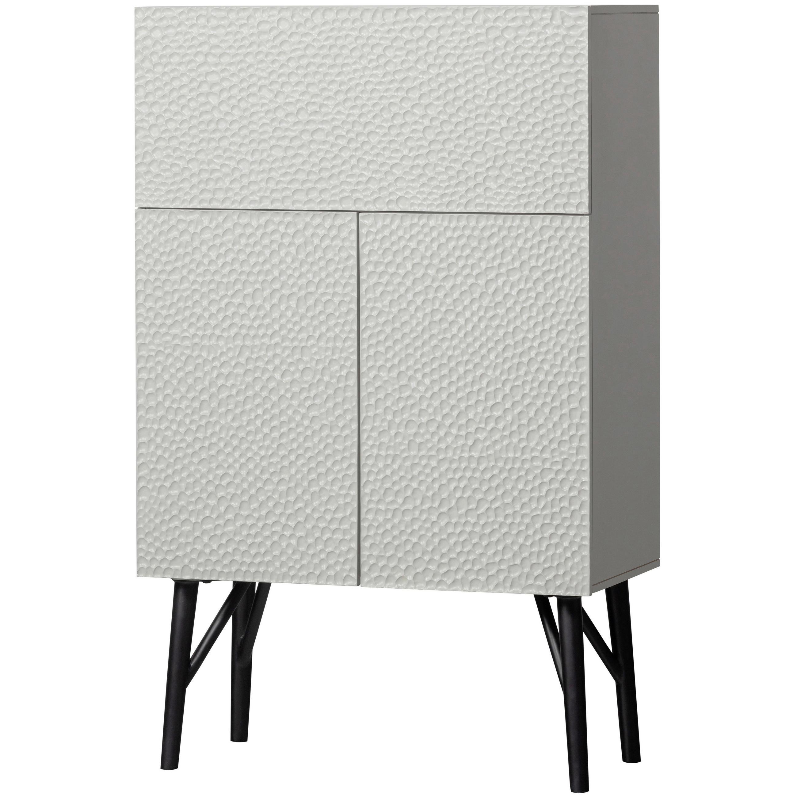 BAR in Grau  - Schwarz/Grau, Design, Holz/Metall (90/146/46cm) - Livetastic