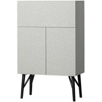 BAR in Grau  - Schwarz/Grau, Design, Holz/Metall (90/146/46cm) - Livetastic