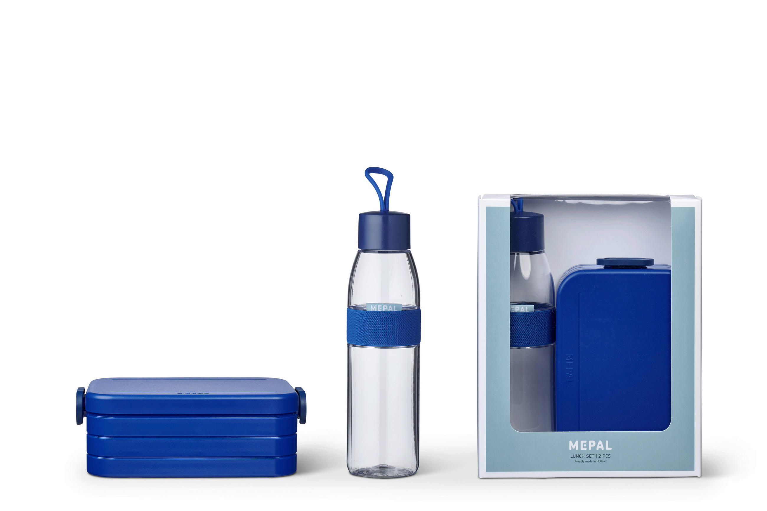 PAUSENSET - Blau, KONVENTIONELL, Kunststoff (24/19,3/6,5cm) - Mepal