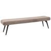 SITZBANK - Taupe/Schwarz, Design, Textil/Metall (200/48/47cm) - Dieter Knoll