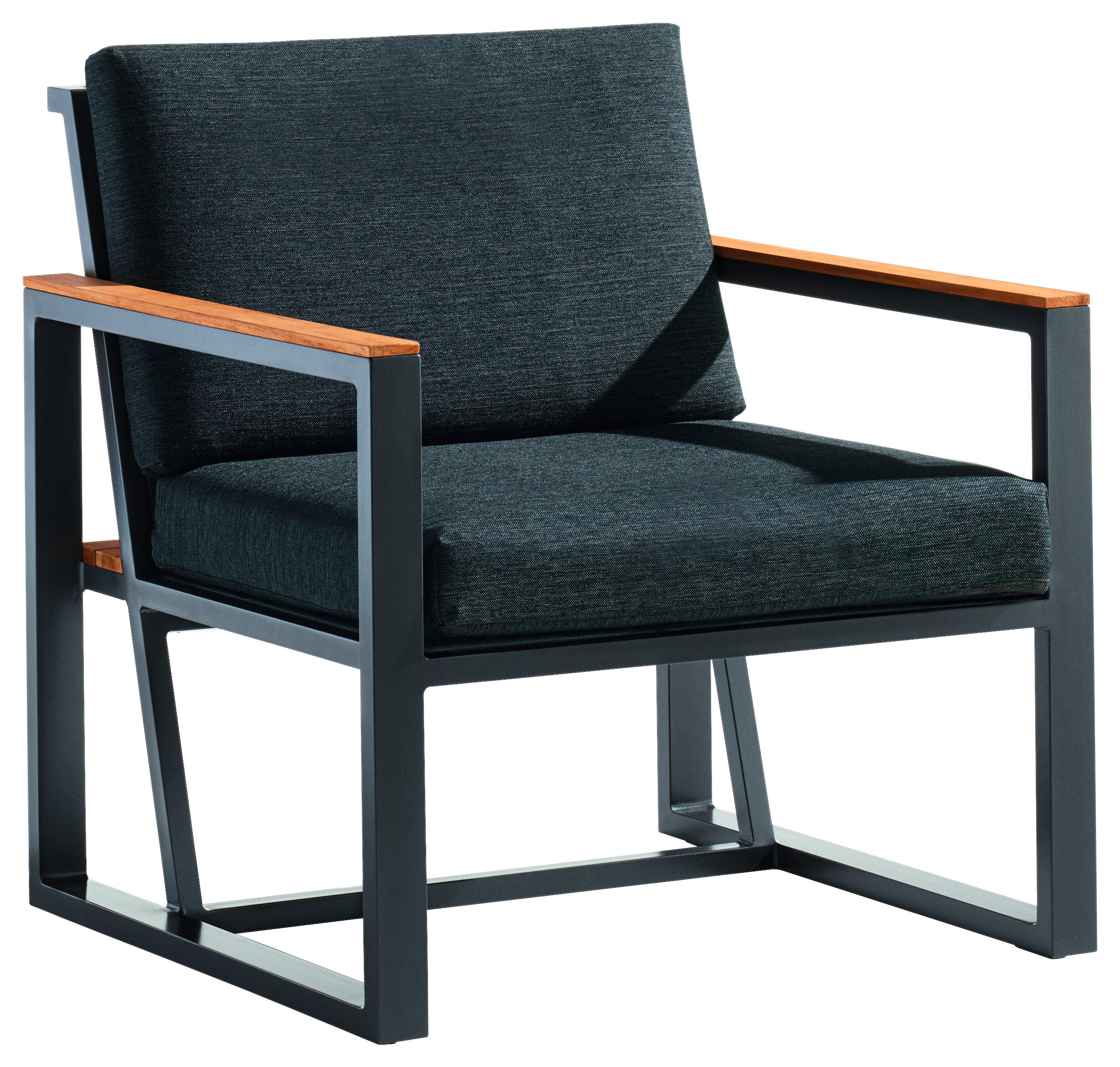LOUNGESESSEL Grau Aluminium  - Grau, Basics, Holz/Textil (73/78,5/75cm) - Sieger