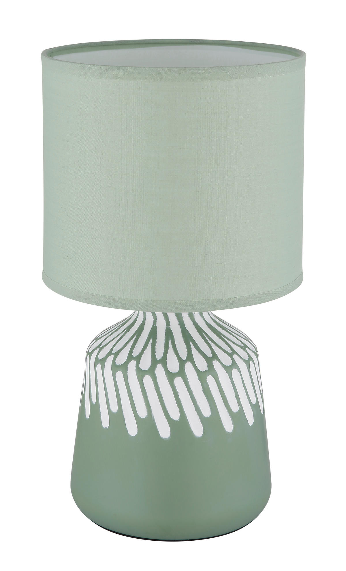 STONA LAMPA RELA  - pastelno zelena/bela, Osnovno, tekstil/plastika (17,5/31,5cm)