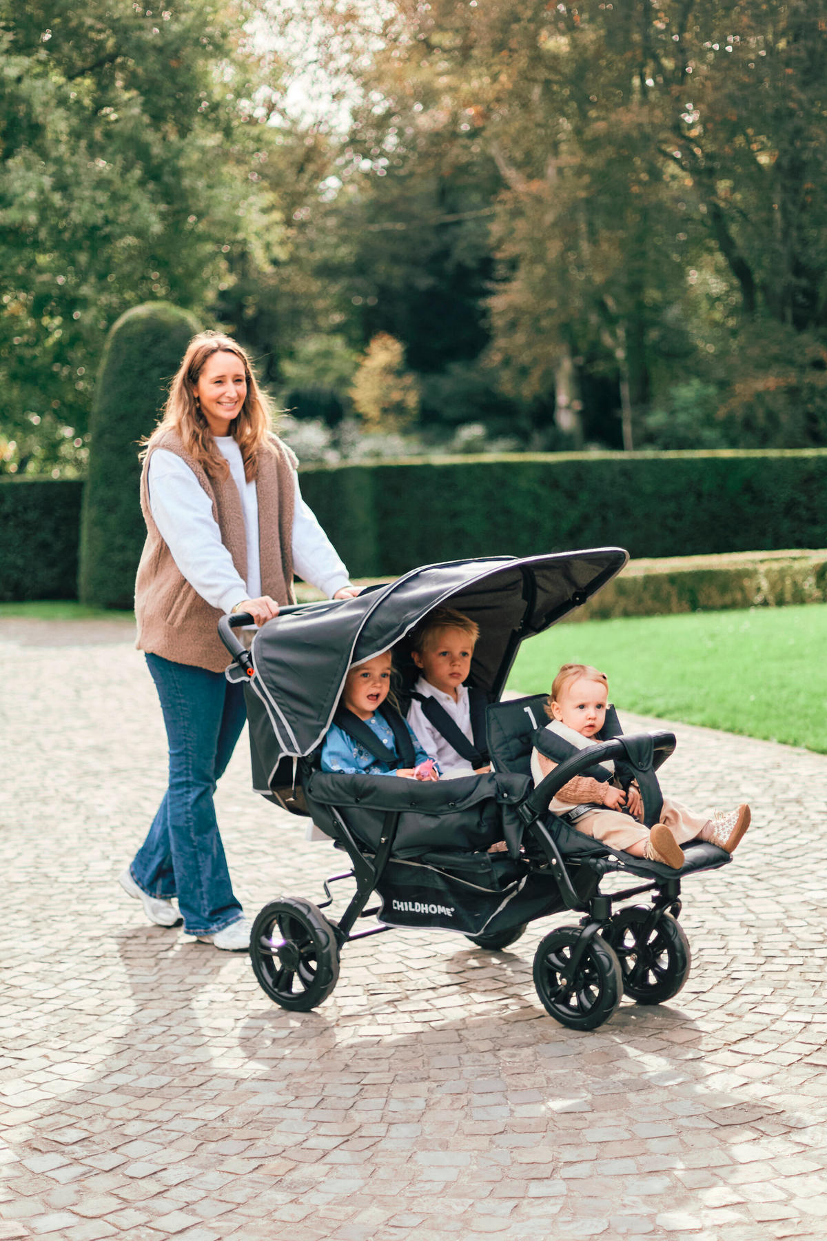 GESCHWISTERWAGEN  - Basics (132/85/104cm) - Childhome