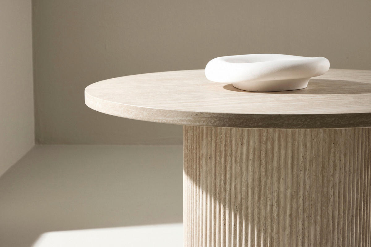 COUCHTISCH Pappel rund Beige  - Beige, MODERN, Holz (80/38cm) - Livetastic