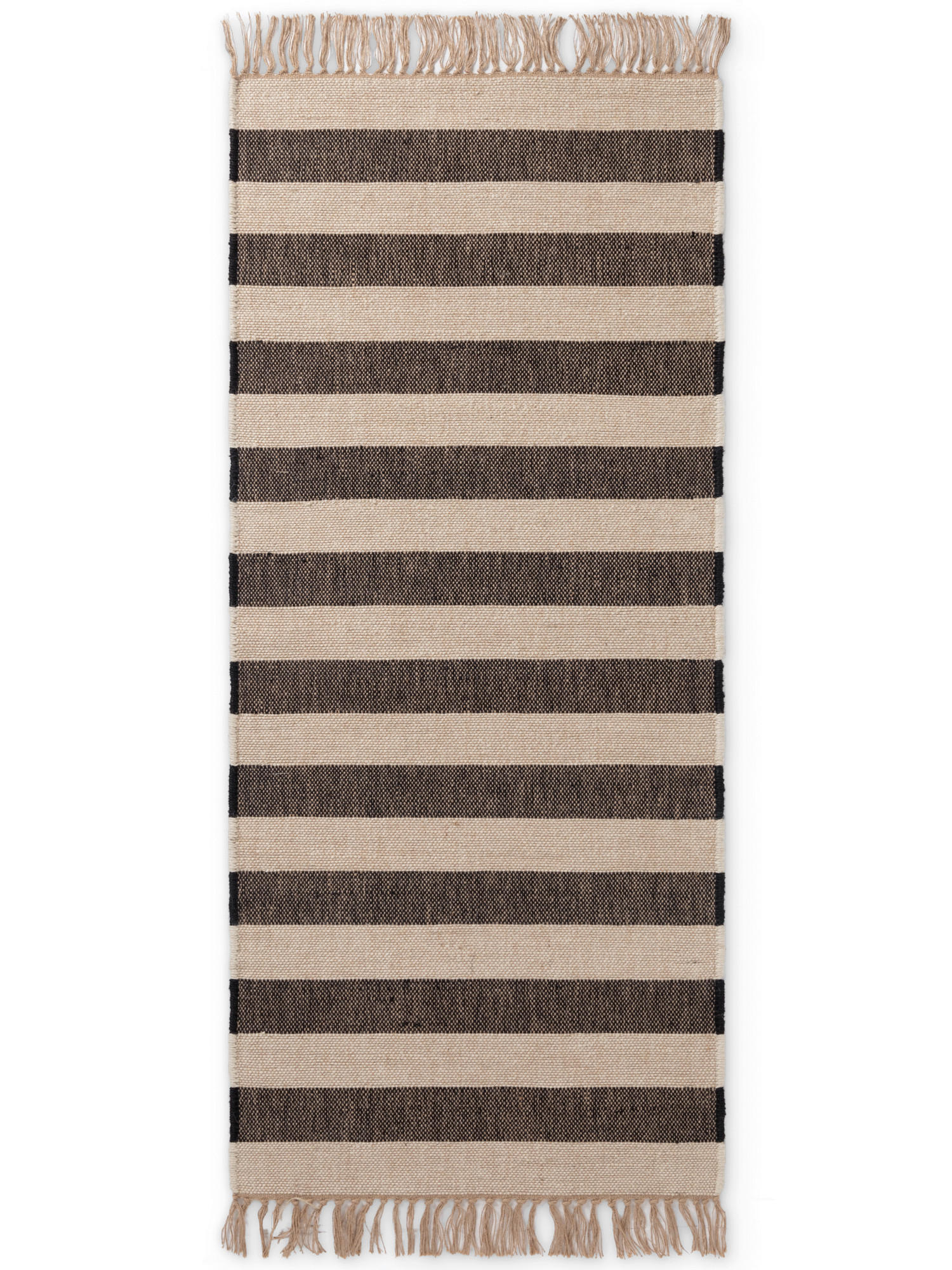 Hanse Home Juteteppich Handloom 1.0 Creme, Schwarz 80x300 cm