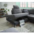 WOHNLANDSCHAFT Dunkelgrau, Graphitfarben Bettkasten, Schlaffunktion, Sitztiefenverstellung - Chromfarben/Dunkelgrau, Design, Textil/Metall (229/296cm) - Novel WOHNLANDSCHAFT Dunkelgrau, Graphitfarben Bettkasten, Schlaffunktion, Sitztiefenverstellung - Chromfarben/Dunkelgrau, Design, Textil/Metall (229/296cm) - Novel