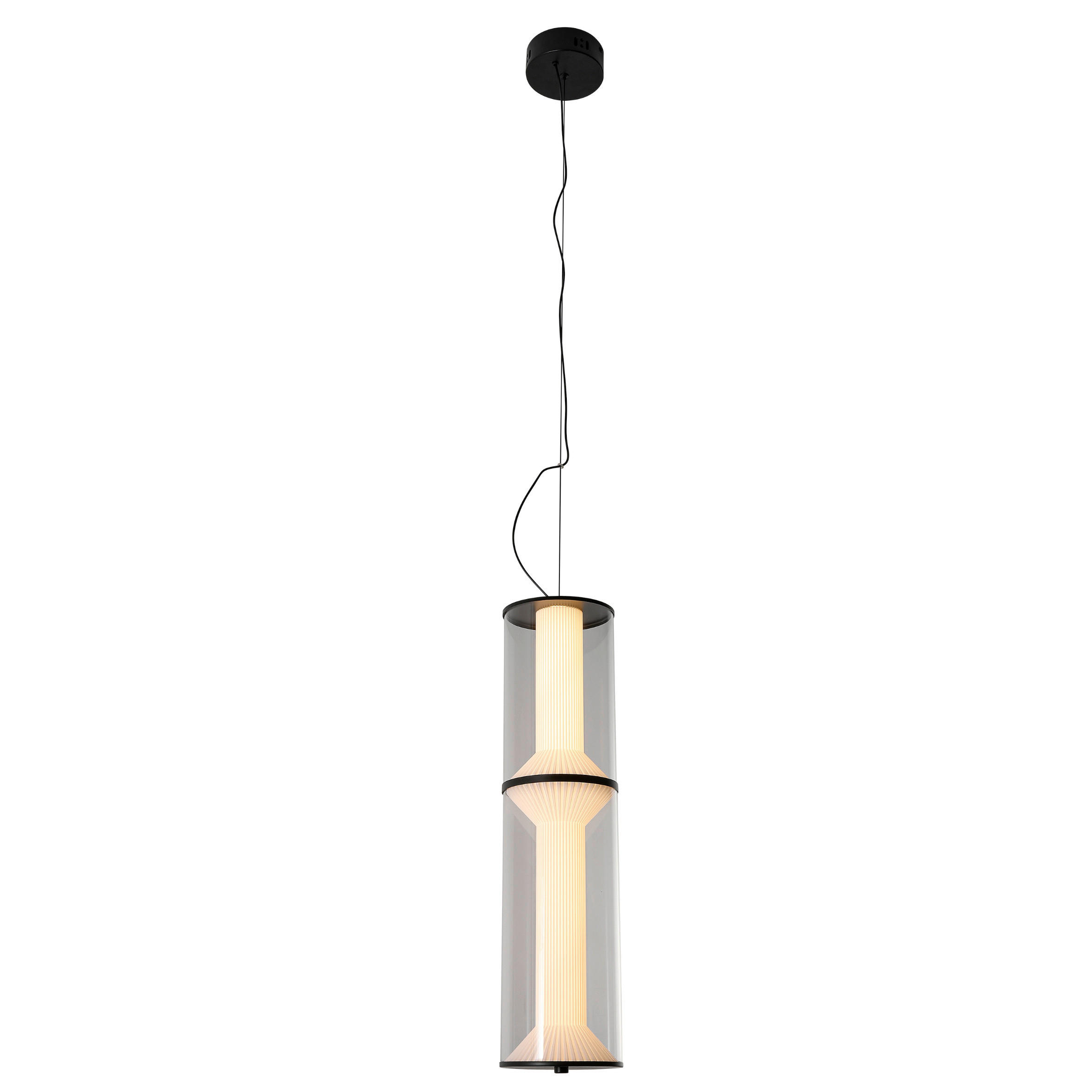 XXXLutz Led-Pendelleuchte Aeris Schwarz 120 cm