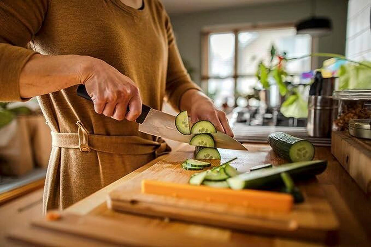 SET NOŽEV  FISKARS FUNCTIONAL FORM 2-delni - črna/oranžna, Basics, kovina/umetna masa - Fiskars