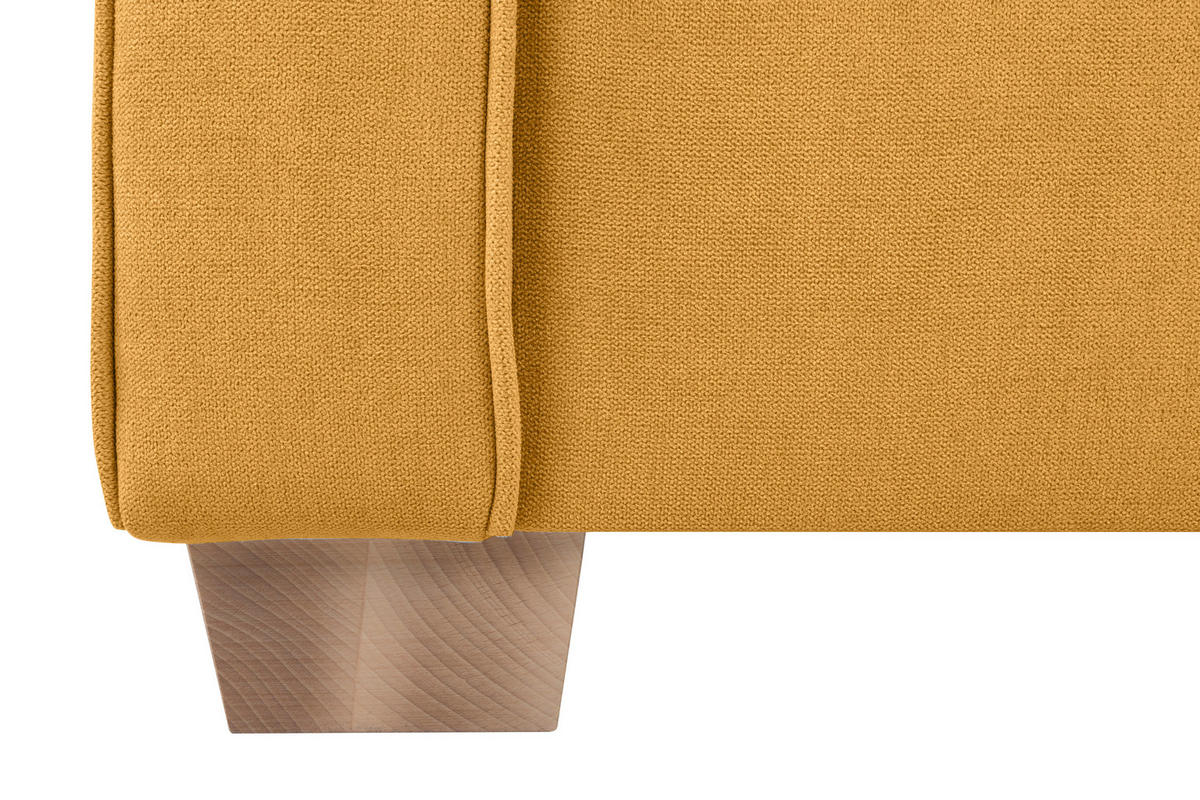 SESSEL in Gelb  - Gelb/Buchefarben, Design, Holz/Textil (93/89/82cm) - MID.YOU