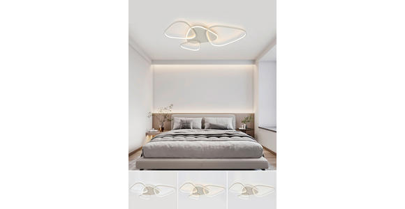 LED-DECKENLEUCHTE Alvia 102,5/72,5/5 cm  - Sandfarben, Design, Kunststoff/Metall (102,5/72,5/5cm) - Novel