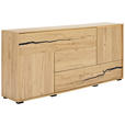 SIDEBOARD  200/89/40 cm 2 Schublade(n)  - Eichefarben/Schwarz, KONVENTIONELL, Holzwerkstoff (200/89/40cm) - Xora