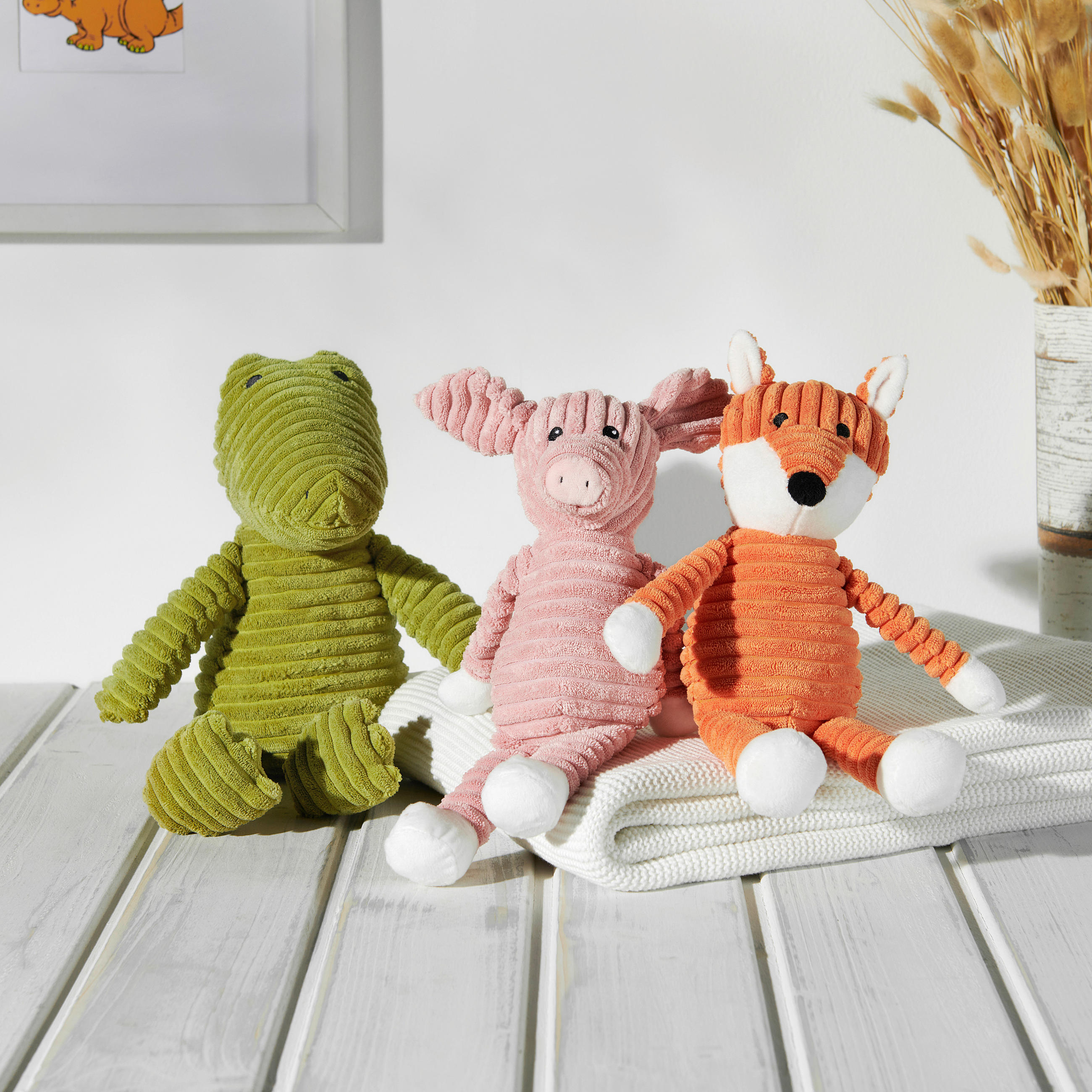 PLÜSCHTIER Fredi  - Orange/Weiß, Basics, Textil (20cm) - My Baby Lou