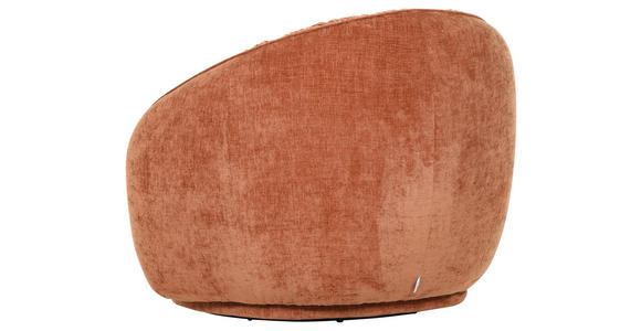 DESIGNSESSEL in Flachgewebe Kupferfarben  - Schwarz/Kupferfarben, Design, Textil/Metall (101/79/96cm) - Landscape