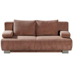 SCHLAFSOFA Rowan in Cord Rosa  - Rosa, KONVENTIONELL, Textil/Metall (196/89/94cm) - Novel
