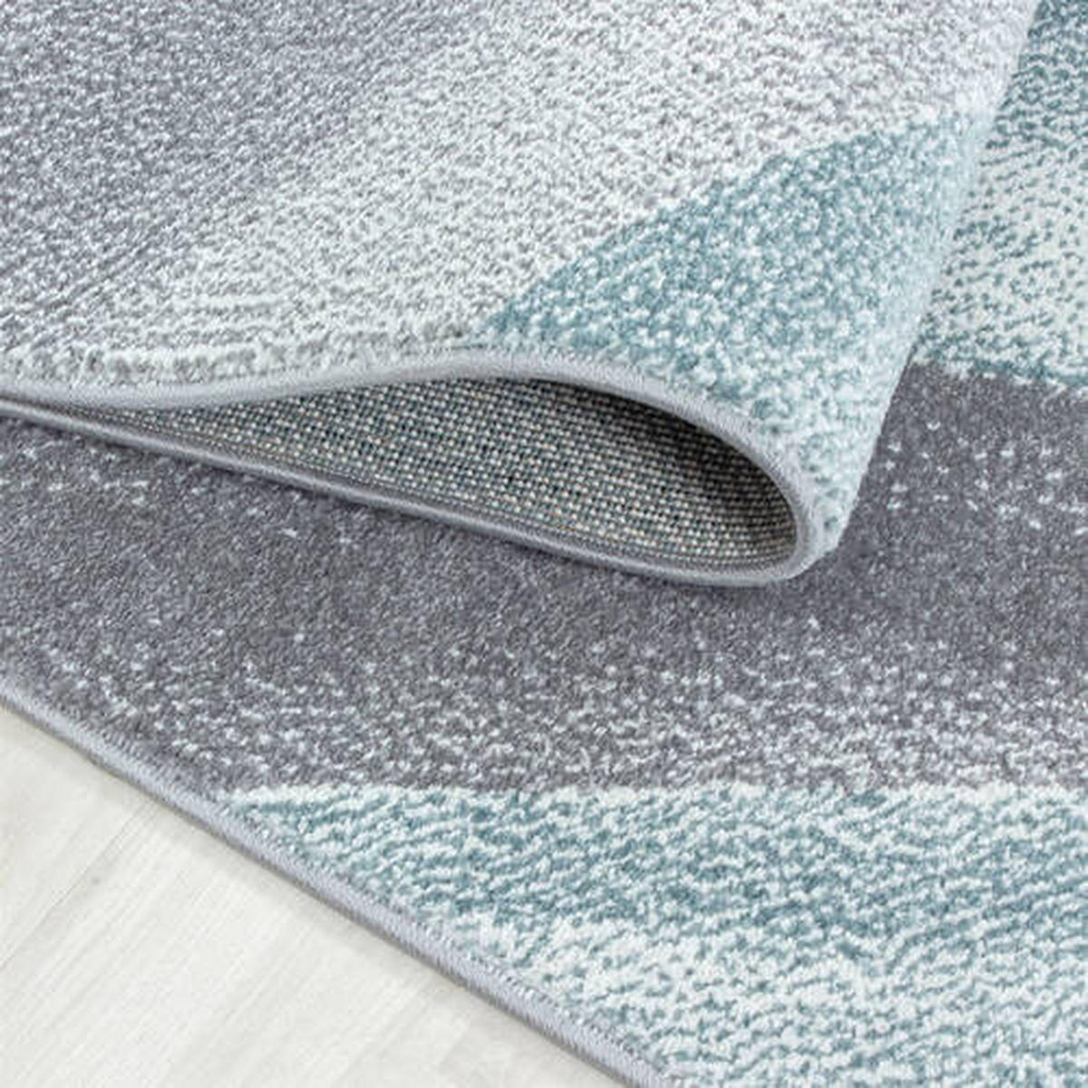 VÄVD MATTA 160/230 cm Beta  - blå, Basics, textil (160/230cm) - Novel
