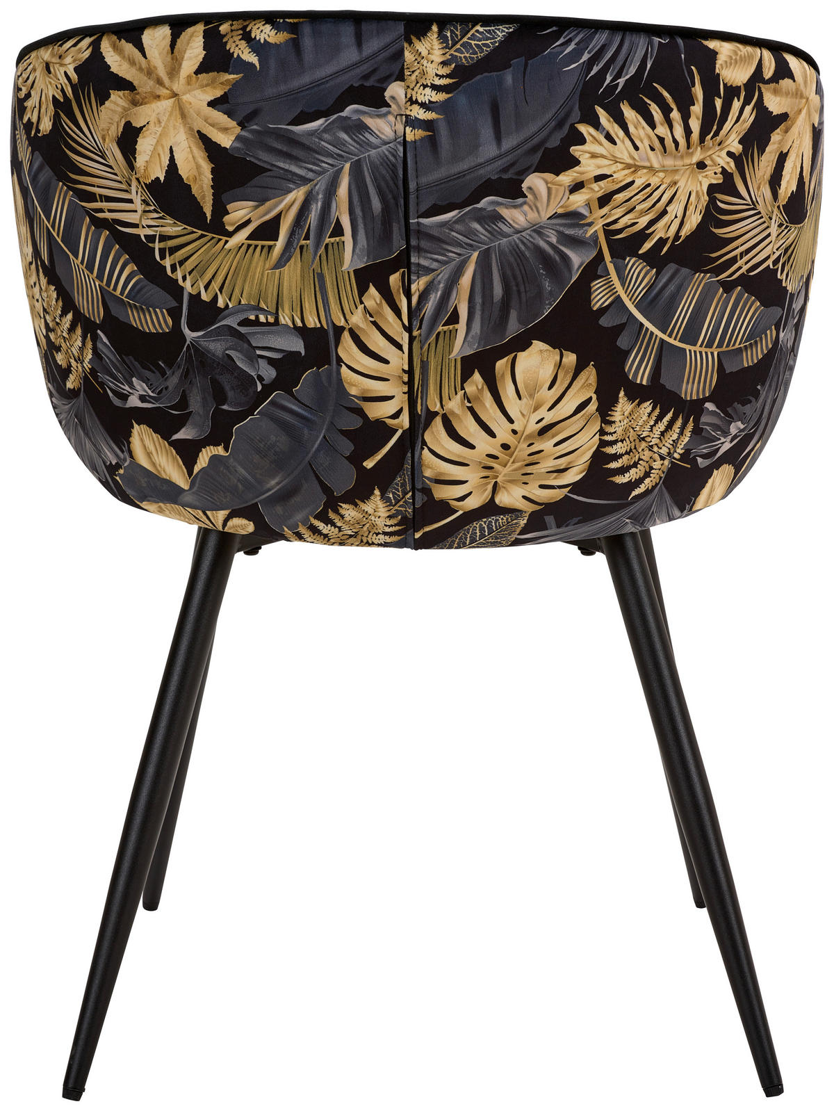CHAISE ACCOUDOIRS  in Eisen Samt  - Goldfarben/Schwarz, Modern, Holz/Textil (60/81/60cm) - MID.YOU