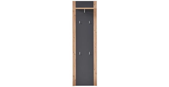 GARDEROBE 222/199/38 cm  - Graphitfarben/Eiche Artisan, Design, Holzwerkstoff (222/199/38cm) - Xora