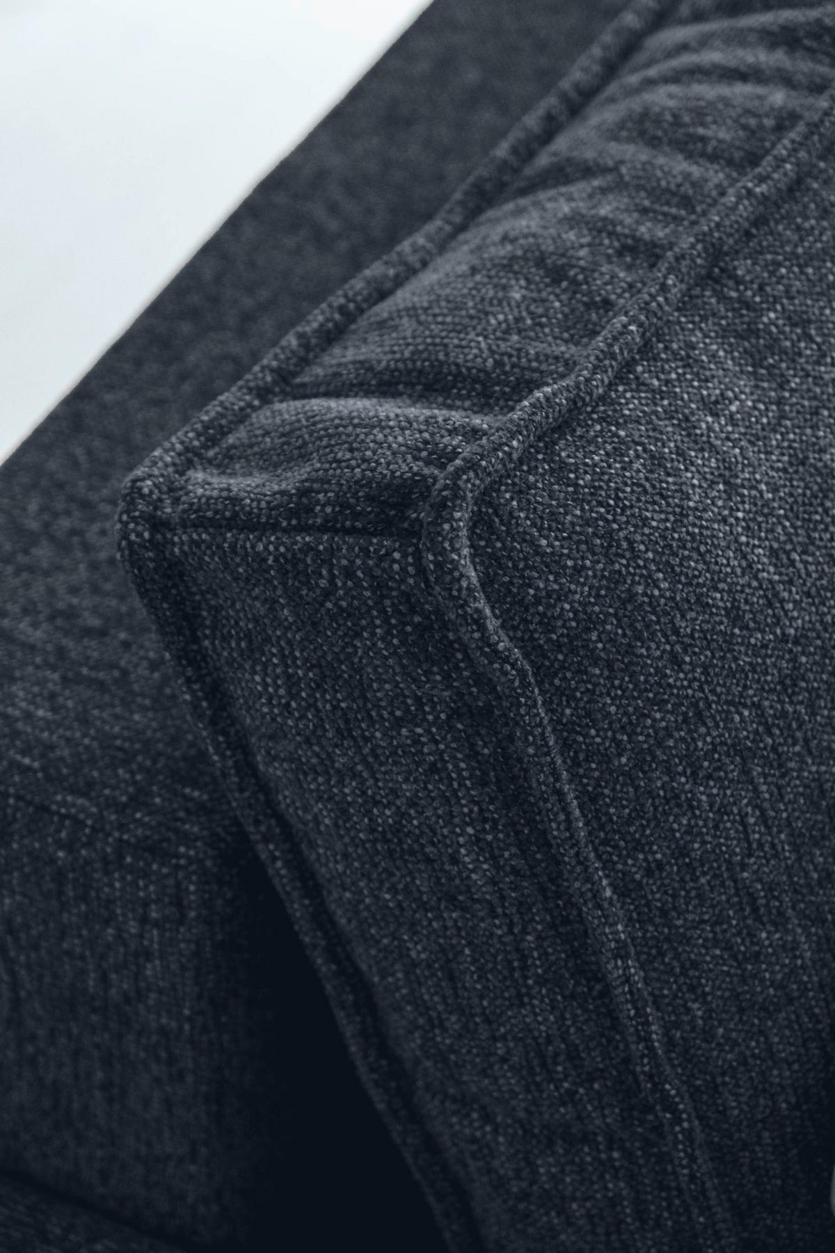 KUTNA GARNITURA tekstil  tamno plava   - bijela/siva, Design, tekstil/plastika (250/156cm) - MID.YOU