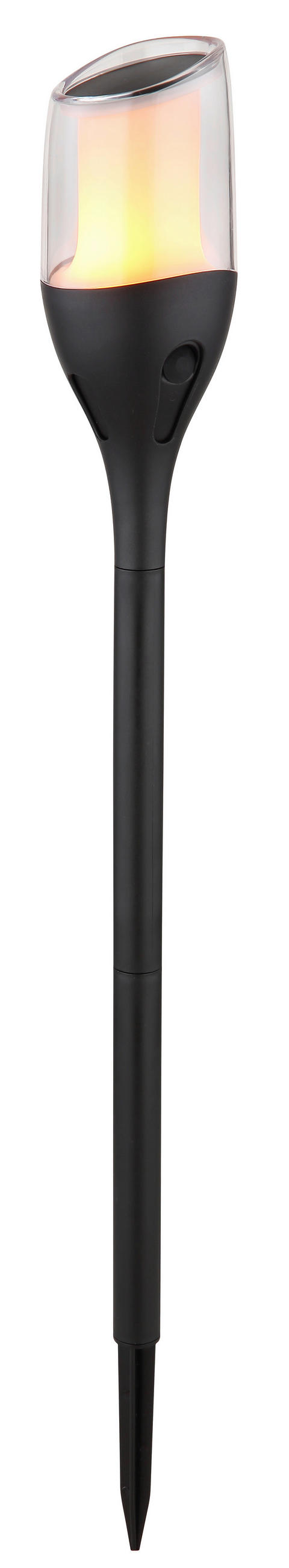 SADA SOLÁRNÍCH SVÍTIDEL, 7,5/64,5 cm - černá/čiré, Basics, plast (7,5/64,5cm) - Ambia Garden