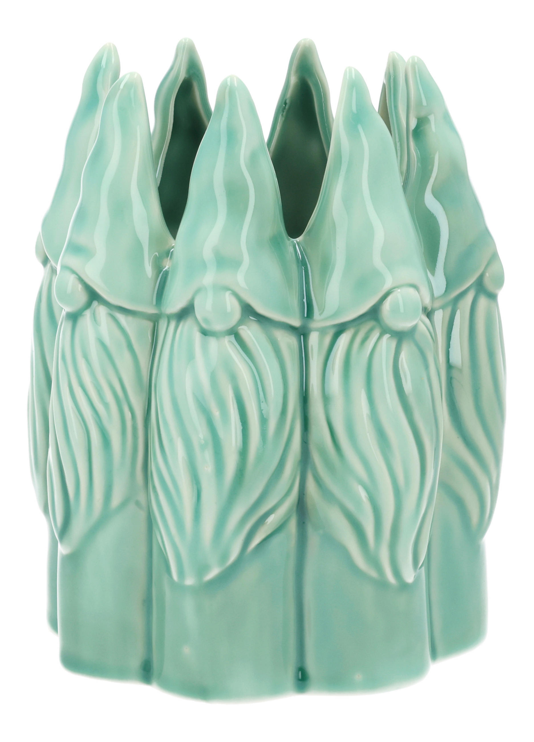 VASE  - Grün, Basics, Keramik (12/16/12cm)