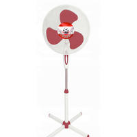 STANDVENTILATOR - Rot/Silberfarben, Design, Kunststoff/Metall (40/130cm)