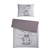 BABYBETTWÄSCHE Perkal 100/135 cm  - Grauweiß, Trend, Textil (100/135cm) - Avelia