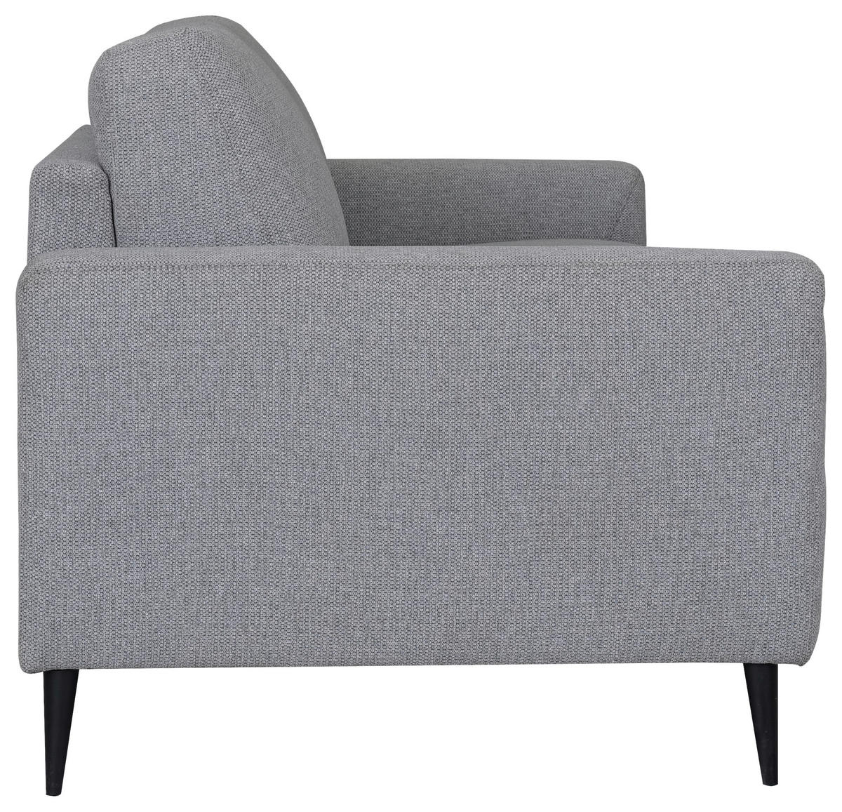 SCHLAFSOFA Webstoff Grau  - Schwarz/Grau, MODERN, Textil/Metall (219/92/101cm) - Livetastic