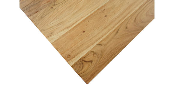 ESSTISCH in Holz, Metall 160/85/76 cm   - Schwarz/Akaziefarben, LIFESTYLE, Holz/Metall (160/85/76cm) - Linea Natura